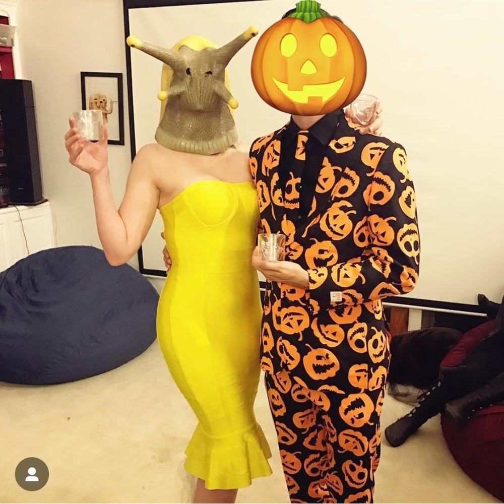 Sexy neon yellow bodycon bandage dress [medium]